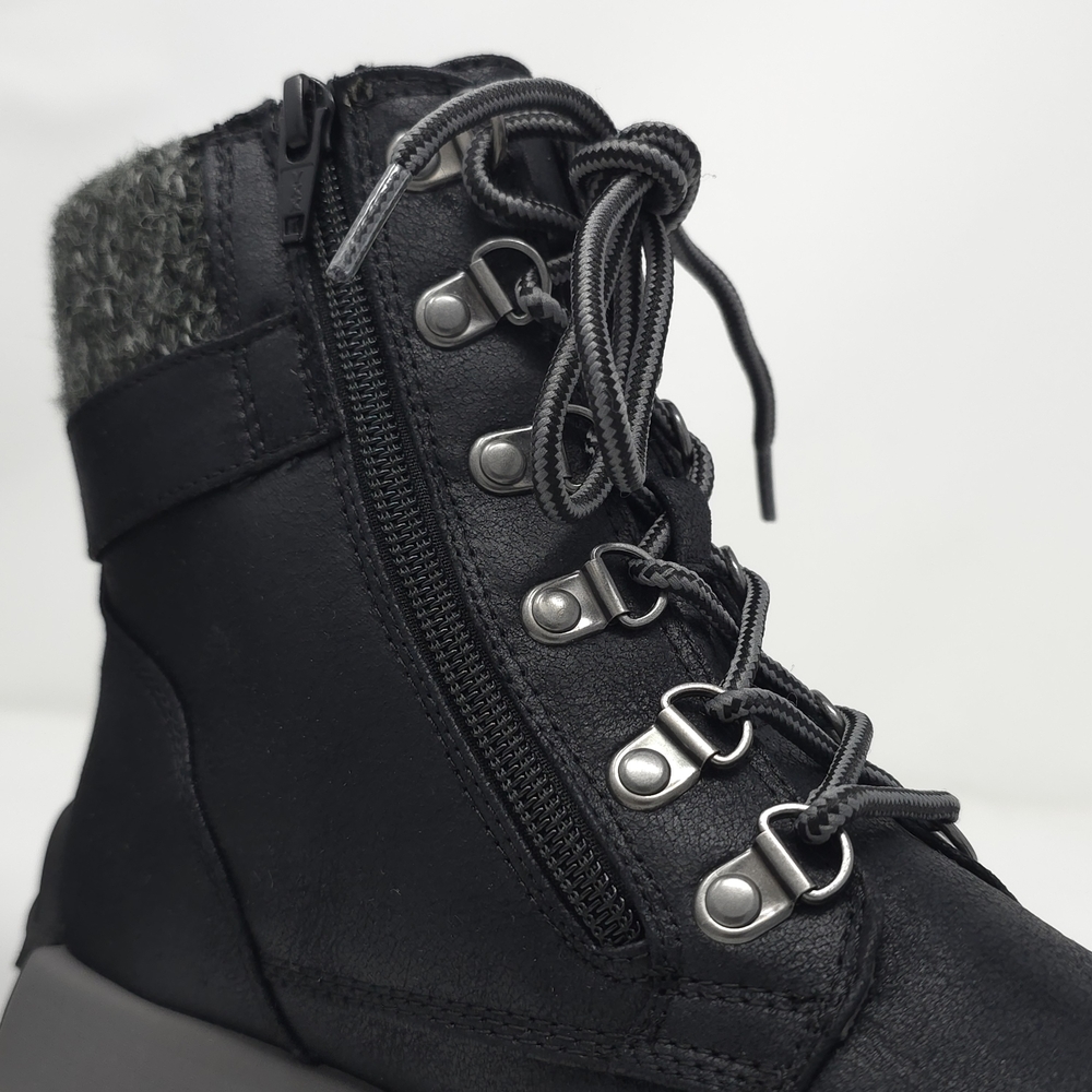 CLIFFS BY WHITE MOUNTAIN Cushioned Lace Up City Hiker Sneaker Boot Black 7.5M - Picture 10 of 11
